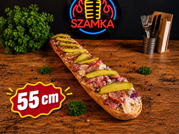 Zapiexy: CHŁOPSKA (pieczarki, ser, boczek, kiełbasa, cebula, ogórek kiszony )